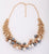 Tribal Collection Gold Chocolate Navy Pearl Multicolor Necklace