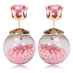 Gum Tee Tribal Earrings - Floating Caviar Pink
