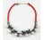 Beady Luxury Red and Bronze Royalty Pearl Necklace