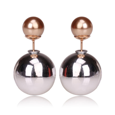 Gum Tee Mise en Style Tribal Earrings - Silver Plated & Gold Plated