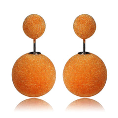 Gum Tee Misses Style Tribal Earrings - Velvet Orange