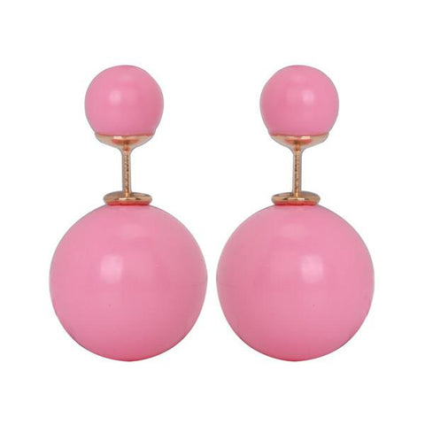 Gum Tee Misses Style Tribal Earrings - Pastel Baby Pink