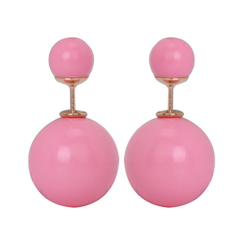 Gum Tee Misses Style Tribal Earrings - Pastel Baby Pink