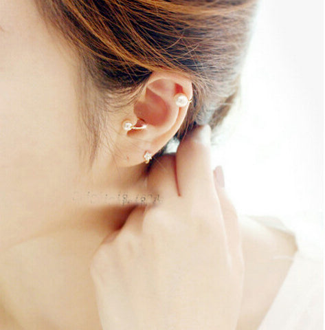 Beady Pearl Ear Clip