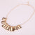 Tribal Collection Necklace Chunky White and Gold