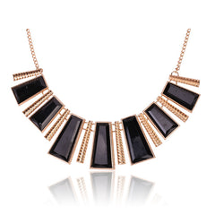 Tribal Collection Necklace Chunky Black and Gold