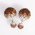 Misses Gum Tee Style Tribal Earrings  - Crystal Drip Bronze