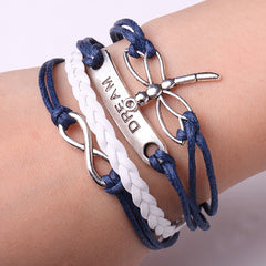 Rope Bracelet Navy Blue Always DREAM Bracelet