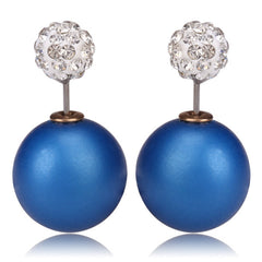 fashionista Earrings Blue Earrings Tribal Earrings Crystals Earrings Fashion Earrings Gold Earrings Silver Earrings Limited Edition