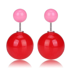 Gum Tee Mise en Style Tribal Earrings - Jelly Red & Jelly Baby Pink
