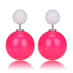 Gum Tee Mise en Style Tribal Earrings - Jelly Rose Pink & Jelly White