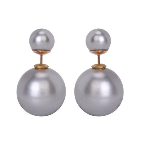 Gum Tee Misses Style Tribal Earrings - Metallic Silver