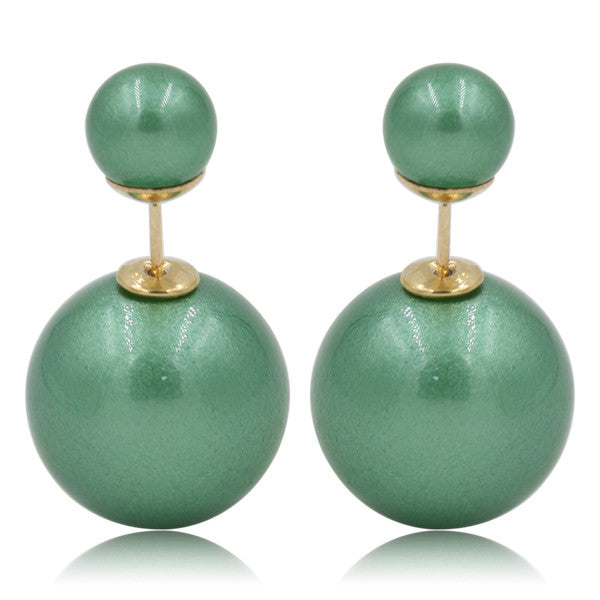 Gum Tee Mise en Style Tribal Earrings - Venetian Green – Beady