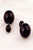 Gum Tee Mise en Style Tribal Earrings - Metallic Black