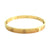 BeadyBoutique Lovers Bracelet Screw Yellow Gold Size 8.0"