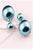 Gum Tee Misses Style Tribal Earrings - Metallic Sea Blue