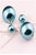 Gum Tee Mise en Style Tribal Earrings - Metallic Sea Blue