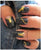Nail Decor Decal Gold and Silver Zippers