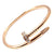 BeadyBoutique Lovers Nail Bracelet - Rose Gold with Crystal