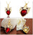 King Owl Collection Gold and Crystals Crystal Red Belly