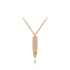 Beady Bite theBullet Necklace - Rose Gold
