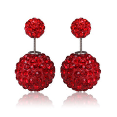 Limited Edition Tribal Earrings - Crystal Red