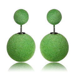 Gum Tee Misses Style Tribal Earrings - Velvet Green